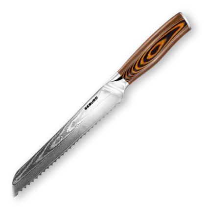 Nůž na pečivo Seburo SUBAJA Damascus, 19,5 cm