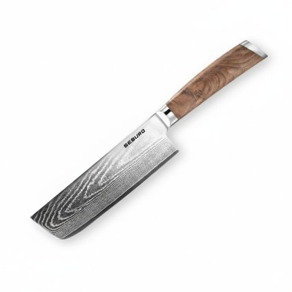 Nakiri nůž Seburo HOGANI Damascus, 17 cm