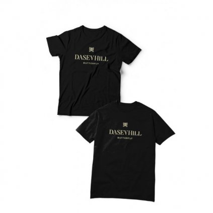 DASEY HILL: tee "BUTTERFLY" black (men/women)