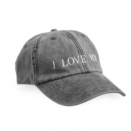 DASEY HILL: dad cap I LOVE YOU vintage black