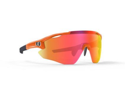 Brýle Nova, rámeček Orange Fluo, skla Mirror RED CAT 3