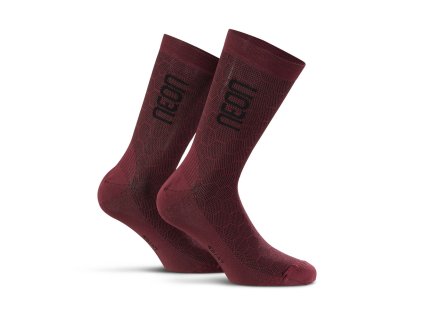Ponožky NEON 3D Bordeaux (Varianta Velikost M (39-42))