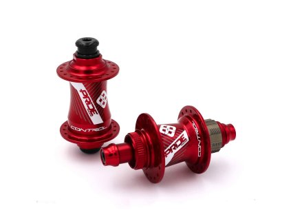 paire de moyeux pride control pro 36h red 3