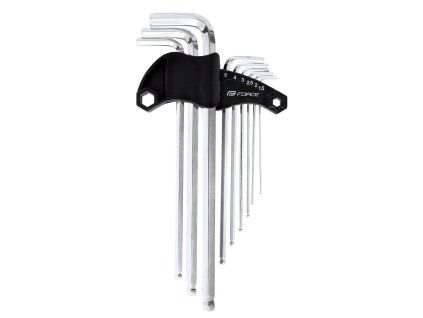 sada 9 šestIhran.klíčů Force Profi 1,5 -10mm+držák