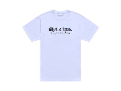 TroyLee Designs TRIKO S KRÁTKÝM RUKÁVEM REPEAT WHITE (Velikost S)