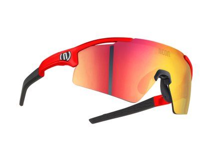 Brýle NOVA, rámeček RED FLUO, skla MIRROR RED CAT 3, velikost M/L
