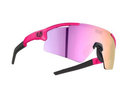 Brýle NOVA, rámeček PINK FLUO, skla MIRROR LIGHT PINK CAT 3, velikost M/L