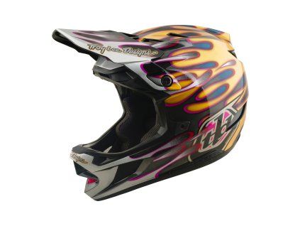 TroyLee Designs Helma D4 Carbon Mips Overspray Gold / Black