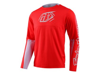 TLD DRES S DLOUHÝM RUKÁVEM SPRINT ICON RACE RED (Velikost XL)