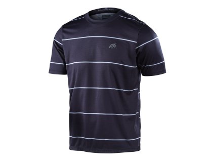 TroyLee Designs DRES S KRÁTKÝM RUKÁVEM FLOWLINE REVERT BLACK (Velikost L)