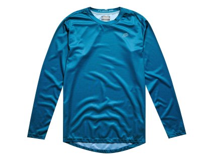 TroyLee Designs DRES S DLOUHÝM RUKÁVEM FLOWLINE SLATE BLUE (Velikost XL)