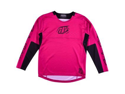 TroyLee Designs Dětský Dres S Dlouhým Rukávem Sprint Icon Berry