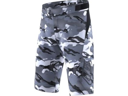 TLD DĚTSKÉ KRAŤASY VOLNÉ FLOWLINE SPRAY CAMO WHITE (Velikost 28)