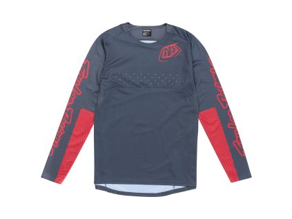 TLD DRES S DLOUHÝM RUKÁVEM SPRINT MONO STEEL BLUE (Velikost S)