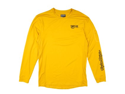 TroyLee Designs DĚTSKÝ DRES S DLOUHÝM RUKÁVEM RUCKUS RIDE TEE EYEZ SAFRON (Velikost XL)