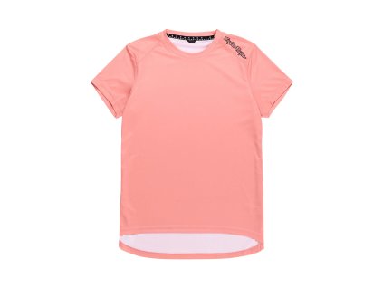 TroyLee Designs DÁMSKÝ DRES S KRÁTKÝM RUKÁVEM LILIUM MONO TERRA COTTA (Velikost M)