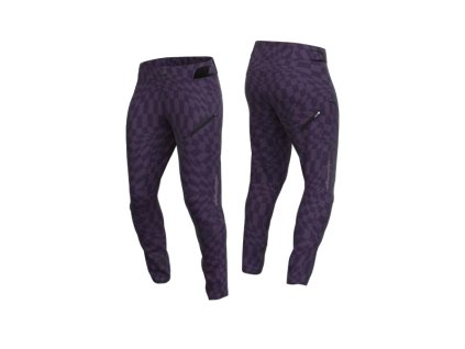 TroyLee Designs DÁMSKÉ KALHOTY LILIUM TWISTED CHECKERS PURPLE (Velikost XL)
