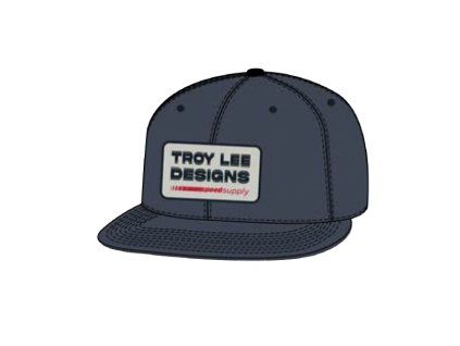 TroyLee Designs Kšiltovka Flat Bill Snapback Factory Smoke Blue