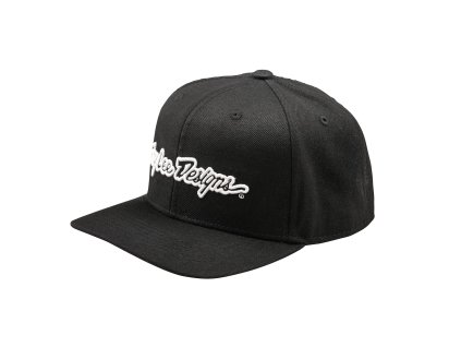 TroyLee Designs KŠILTOVKA CURVED SNAPBACK SIGNATURE BLACK (Velikost Množ. Uni)
