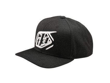 TroyLee Designs KŠILTOVKA CURVED SNAPBACK BADGE BLACK (Velikost Množ. Uni)