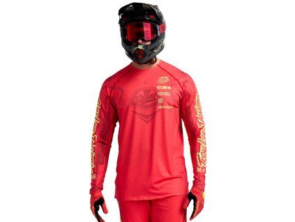 TroyLee Designs Dres S Dlouhým Rukávem Sprint Ultra Ghostwing Infra RED