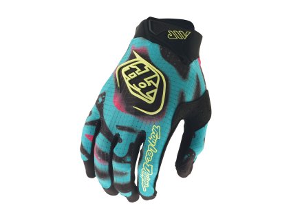 TroyLee Designs RUKAVICE AIR MEMBRANE BLACK / GLO YELLOW (Velikost L)