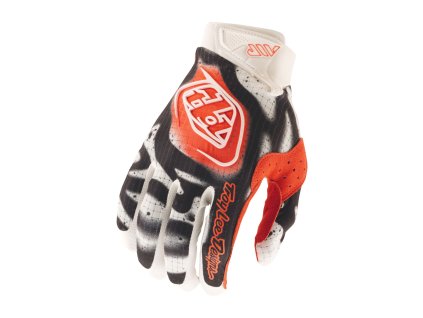 TroyLee Designs RUKAVICE AIR MEMBRANE WHITE / INFRA RED (Velikost L)