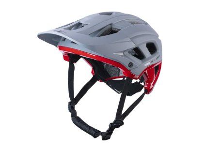 Kenny Dětská cyklistická přilba Scrambler Grey Red kid, Šedá/Červená