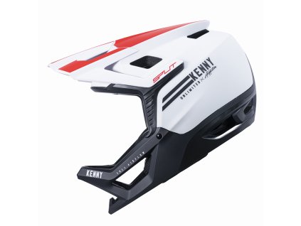 KENNY Cyklistická přilba SPLIT Red White (Velikost XL)