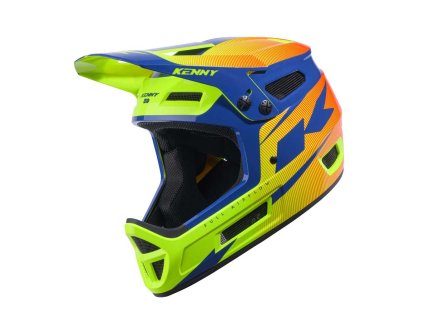 KENNY Cyklistická přilba DOWNHILL ELITE Navy Neon Yellow (Barva Žlutá/Oranžová/Zelená, Velikost L, M/XS/XL/XXXS/XXS/L/S)