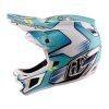 TroyLee Designs HELMA D4 COMPOSITE MIPS CREST REAL TEAL (Velikost XS)