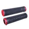 Gripy MTB ODI CF, V2.1 Lock-On, MTB, Closed End, Pearl Black/Red