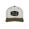 TroyLee Designs KŠILTOVKA CURVED SNAPBACK STAMP VINTAGE WHITE / OLIVE (Velikost Množ. Uni)