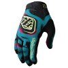TroyLee Designs Dětské Rukavice AIR Membrane Black / GLO Yellow