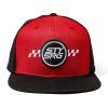 Stay Strong Icon Check snapback kšiltovka – černá/vínová