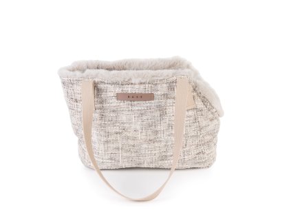 Taška pro psa GLAMOUR - tepla seda