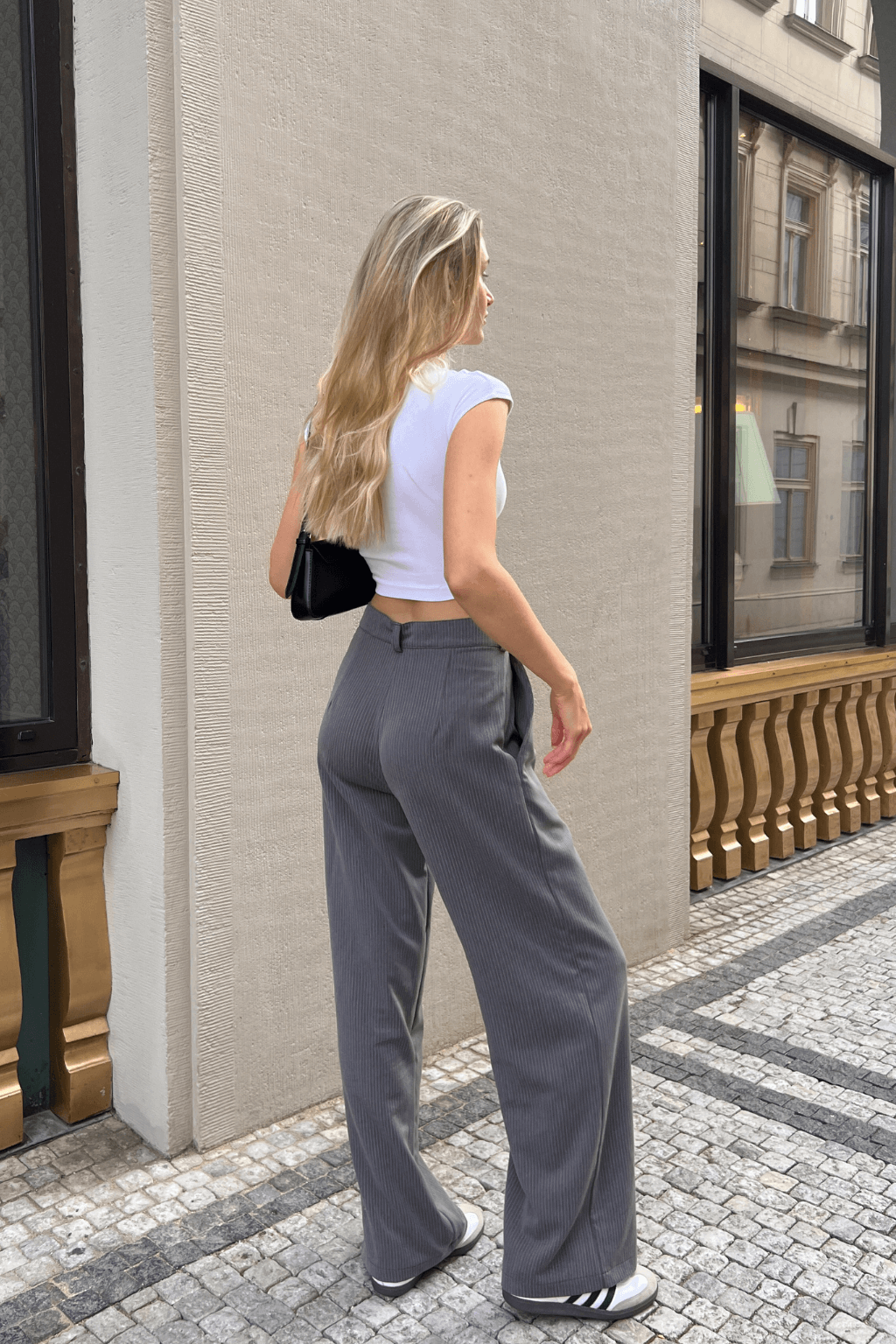 Elegantní kalhoty II. XL, Tmavě šedá