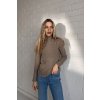 svetr s rolákem taupe béžový
