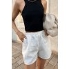 Dámské lněné šortky světlé