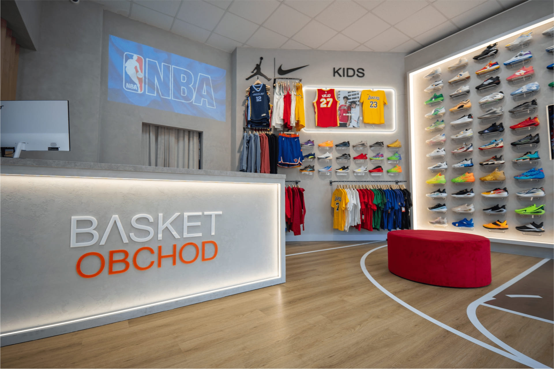 Interiér prodejny Praha