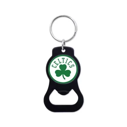 WinCraft NBA - Black Bottle Opener Key Ring -Boston Celtics