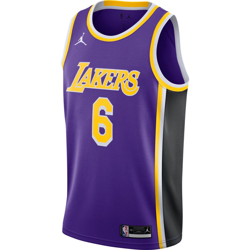 Jordan Lebron James Los Angeles Lakers Statement Edition Jersey Velikost oblečení: L