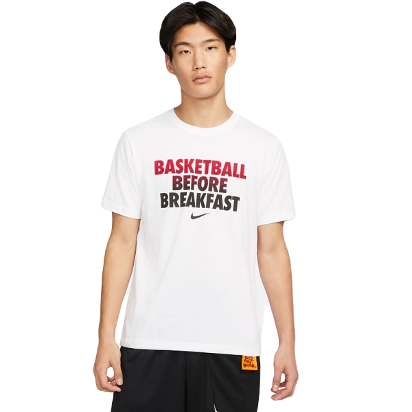 Nike Dri-Fit "BASKETBALL BEFORE BREAKFAST" Tee Velikost oblečení: S