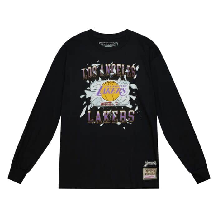Mitchell & Ness Los Angeles Lakers Big Face 6.0 LS Tee Velikost oblečení: 2XL