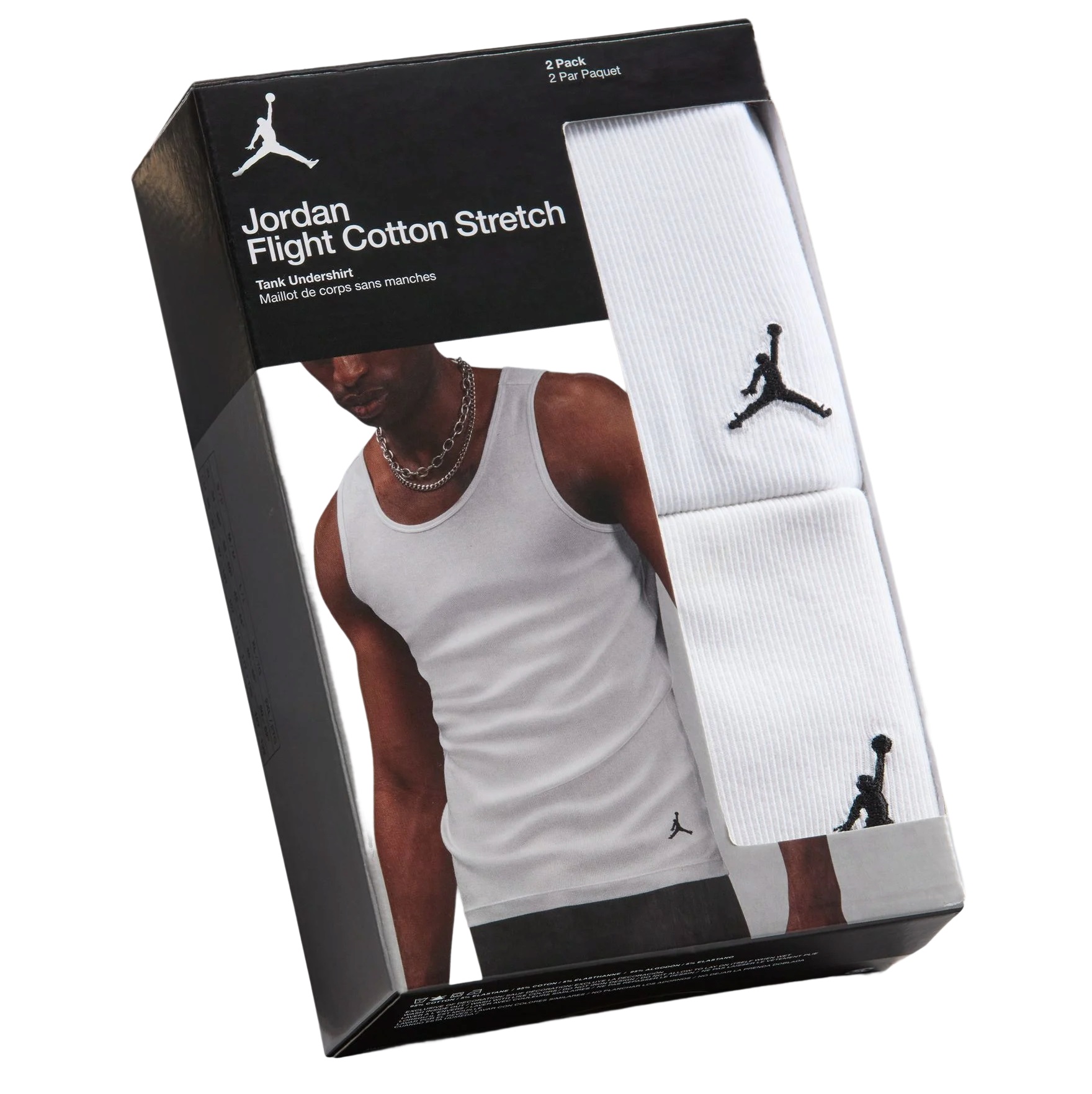 Jordan Flight Cotton Stretch Tank Undershirt 2 Pack Velikost oblečení: XL