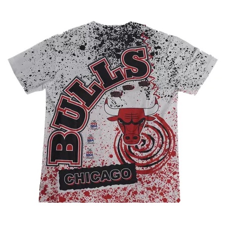 Mitchell & Ness Chicago Bulls Team Burst Sublimated Tee Velikost oblečení: XL