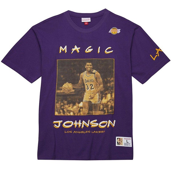 Mitchell & Ness LA Lakers Magic Johnson Heavyweight Premium Player Tee Velikost oblečení: M