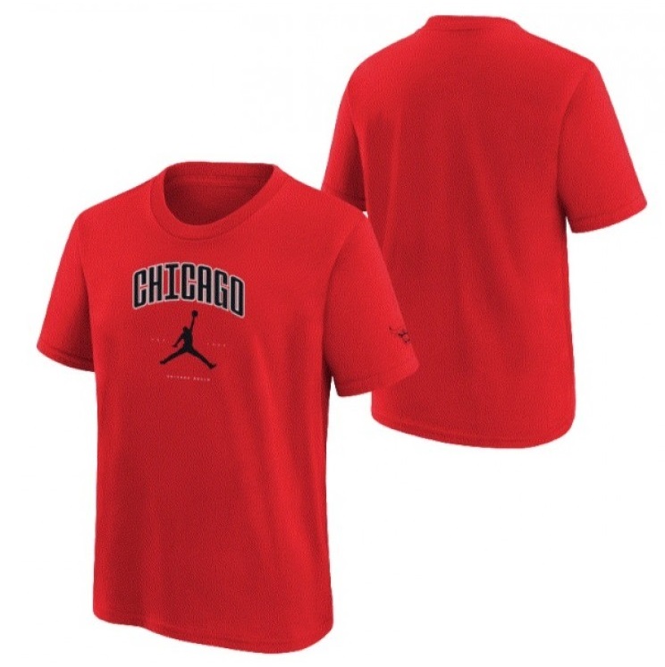 Dětské Jordan Bulls Cities SS Tee Velikost oblečení: XL