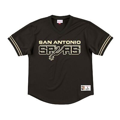mitchell & ness spurs championship game mesh v-neck tee Velikost oblečení: XL