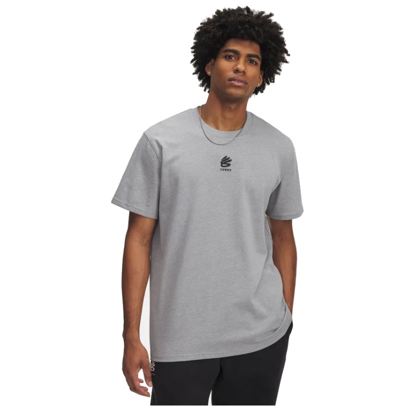 Under Armour Curry Hvyweight Logo Tee-GRY Velikost oblečení: 2XL